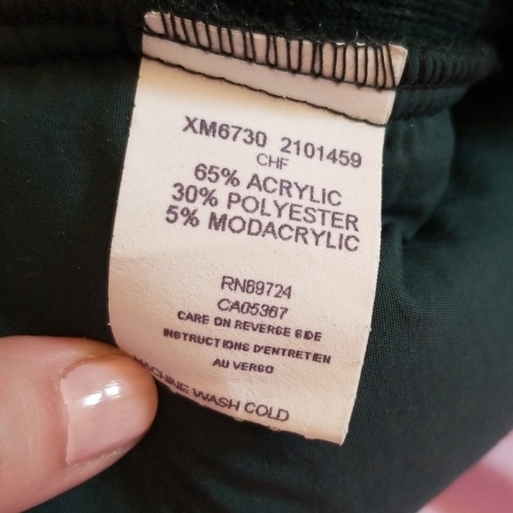 COLUMBIA hunter green pullover w/pockets